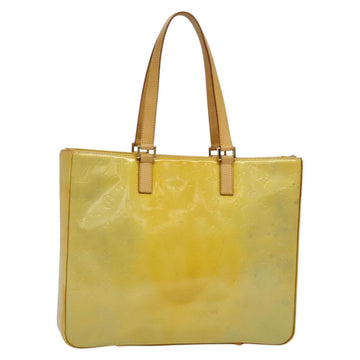 LOUIS VUITTON Monogram Vernis Columbus Tote Bag Gris M91028 LV Auth BA5329