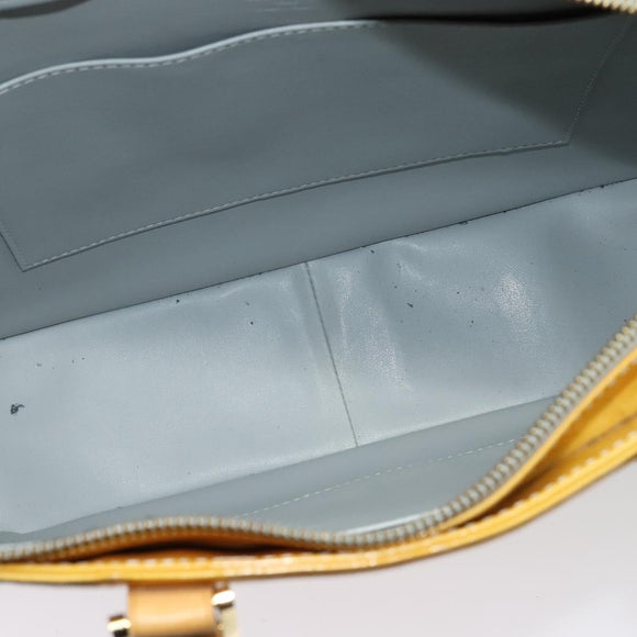 LOUIS VUITTON Monogram Vernis Columbus Tote Bag Gris M91028 LV Auth BA5329