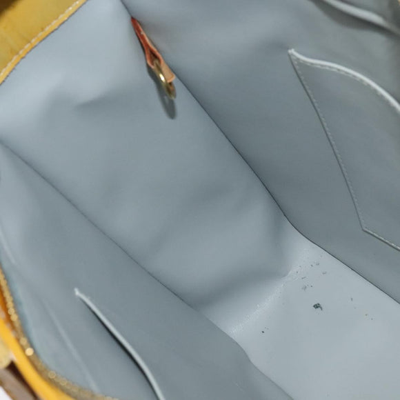 LOUIS VUITTON Monogram Vernis Columbus Tote Bag Gris M91028 LV Auth BA5329