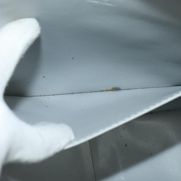 LOUIS VUITTON Monogram Vernis Columbus Tote Bag Gris M91028 LV Auth BA5329