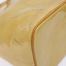 LOUIS VUITTON Monogram Vernis Houston Hand Bag Beige M91004 LV Auth BA5330-16