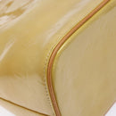 LOUIS VUITTON Monogram Vernis Houston Hand Bag Beige M91004 LV Auth BA5330-18