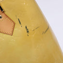 LOUIS VUITTON Monogram Vernis Houston Hand Bag Beige M91004 LV Auth BA5330-9