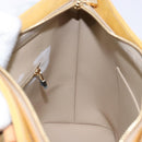 LOUIS VUITTON Monogram Vernis Houston Hand Bag Beige M91004 LV Auth BA5330-20