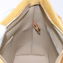 LOUIS VUITTON Monogram Vernis Houston Hand Bag Beige M91004 LV Auth BA5330-21