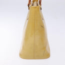 LOUIS VUITTON Monogram Vernis Houston Hand Bag Beige M91004 LV Auth BA5330-3