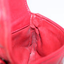 CHANEL Matelasse Waist Bag Lamb Skin Red Gold CC Auth BA5332-17