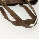 GUCCI GG Plus Supreme Tote Bag PVC Beige Gold Auth BA5333-7