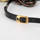 FENDI Camel Rain Hand Bag Canvas 2way Beige Gold Auth BA5335-10