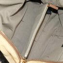 FENDI Camel Rain Hand Bag Canvas 2way Beige Gold Auth BA5335-20