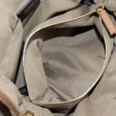 FENDI Camel Rain Hand Bag Canvas 2way Beige Gold Auth BA5335-24