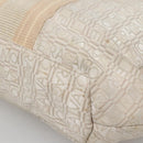 Salvatore Ferragamo Shoulder Bag Nylon Beige Silver Auth BA5336-15