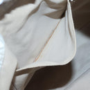 Salvatore Ferragamo Shoulder Bag Nylon Beige Silver Auth BA5336-23