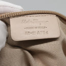 Salvatore Ferragamo Shoulder Bag Nylon Beige Silver Auth BA5336-12