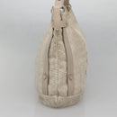 Salvatore Ferragamo Shoulder Bag Nylon Beige Silver Auth BA5336-3