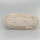 Salvatore Ferragamo Shoulder Bag Nylon Beige Silver Auth BA5336-5