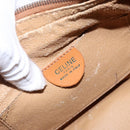 CELINE Macadam Canvas Shoulder Bag PVC Beige Gold Auth BA5337-20