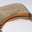 CELINE Macadam Canvas Shoulder Bag PVC Beige Gold Auth BA5337-6