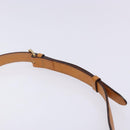 CELINE Macadam Canvas Shoulder Bag PVC Beige Gold Auth BA5337-14