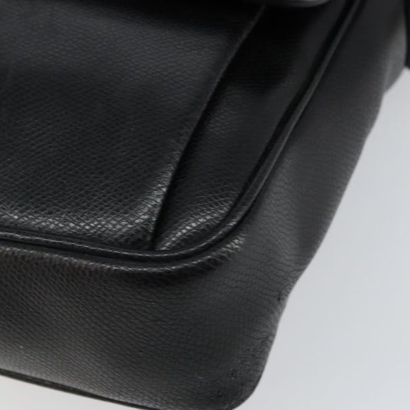 Salvatore Ferragamo Shoulder Bag Leather Black Auth BA5341