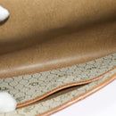 Christian Dior Honeycomb Canvas Chain Shoulder Bag PVC Beige Gold Auth BA5344-12