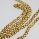 Christian Dior Honeycomb Canvas Chain Shoulder Bag PVC Beige Gold Auth BA5344-8