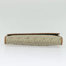 Christian Dior Honeycomb Canvas Chain Shoulder Bag PVC Beige Gold Auth BA5344-5