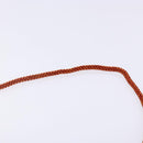 SAINT LAURENT Shoulder Bag Satin Red Gold Auth BA5345-8