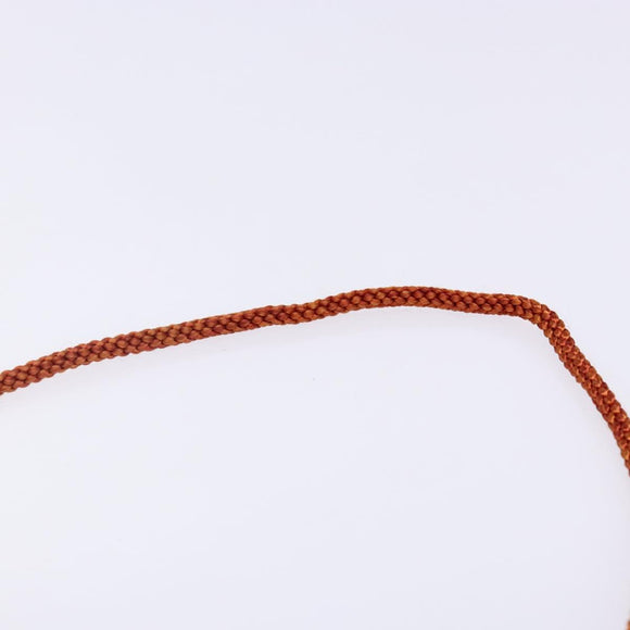 SAINT LAURENT Shoulder Bag Satin Red Gold Auth BA5345