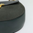 Chloe Chain Drew Shoulder Bag Leather Khaki Gold Auth BA5346-15