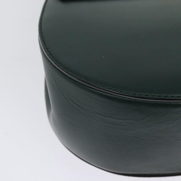 Chloe Chain Drew Shoulder Bag Leather Khaki Gold Auth BA5346