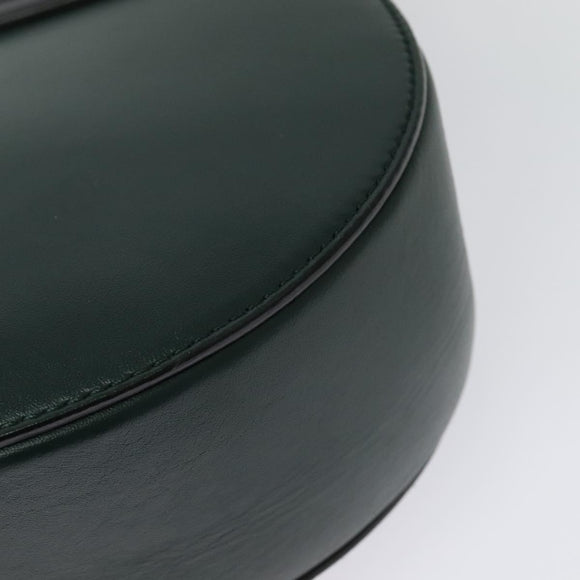 Chloe Chain Drew Shoulder Bag Leather Khaki Gold Auth BA5346