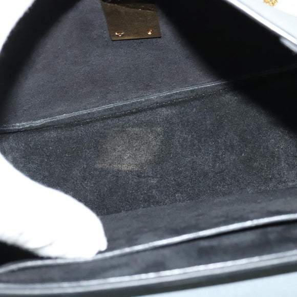 Chloe Chain Drew Shoulder Bag Leather Khaki Gold Auth BA5346