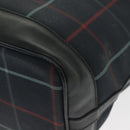 Burberrys Nova Check Shoulder Bag PVC Navy Gold Auth BA5347-15