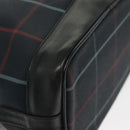Burberrys Nova Check Shoulder Bag PVC Navy Gold Auth BA5347-16