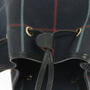 Burberrys Nova Check Shoulder Bag PVC Navy Gold Auth BA5347-7