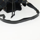 Burberrys Nova Check Shoulder Bag PVC Navy Gold Auth BA5347-9