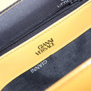 Gianni Versace Hand Bag Leather Yellow Gold Auth BA5349-18