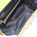 Gianni Versace Hand Bag Leather Yellow Gold Auth BA5349-19