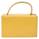 Gianni Versace Hand Bag Leather Yellow Gold Auth BA5349-3