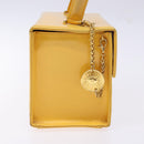 Gianni Versace Hand Bag Leather Yellow Gold Auth BA5349-5