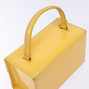Gianni Versace Hand Bag Leather Yellow Gold Auth BA5349-6