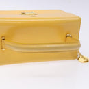 Gianni Versace Hand Bag Leather Yellow Gold Auth BA5349-7