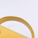 Gianni Versace Hand Bag Leather Yellow Gold Auth BA5349-8