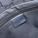 GUCCI GG Canvas Bamboo Hand Bag Nylon Black Silver 002 1016 Auth BA5353-17