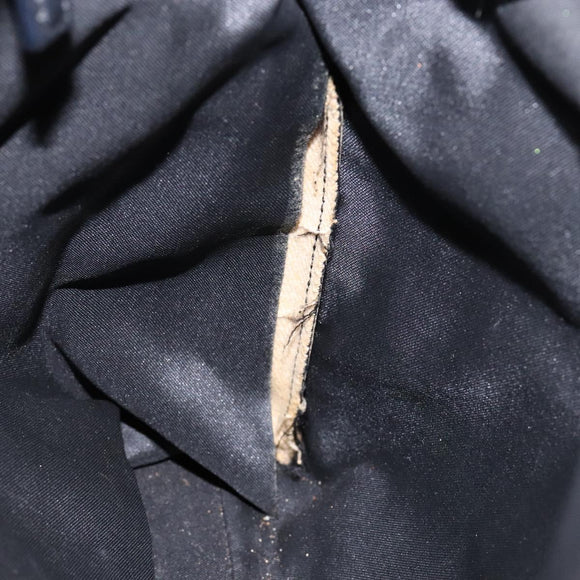 GUCCI GG Canvas Bamboo Hand Bag Nylon Black Silver 002 1016 Auth BA5353