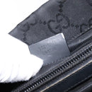 GUCCI GG Canvas Bamboo Hand Bag Nylon Black Silver 002 1016 Auth BA5353-12