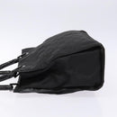 GUCCI GG Canvas Bamboo Hand Bag Nylon Black Silver 002 1016 Auth BA5353-4