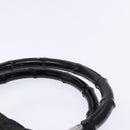 GUCCI GG Canvas Bamboo Hand Bag Nylon Black Silver 002 1016 Auth BA5353-8