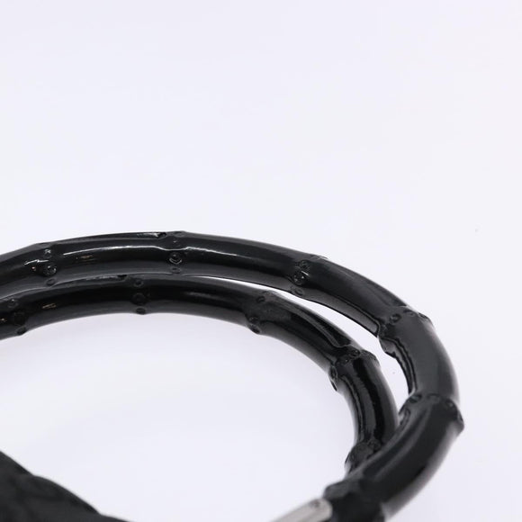 GUCCI GG Canvas Bamboo Hand Bag Nylon Black Silver 002 1016 Auth BA5353